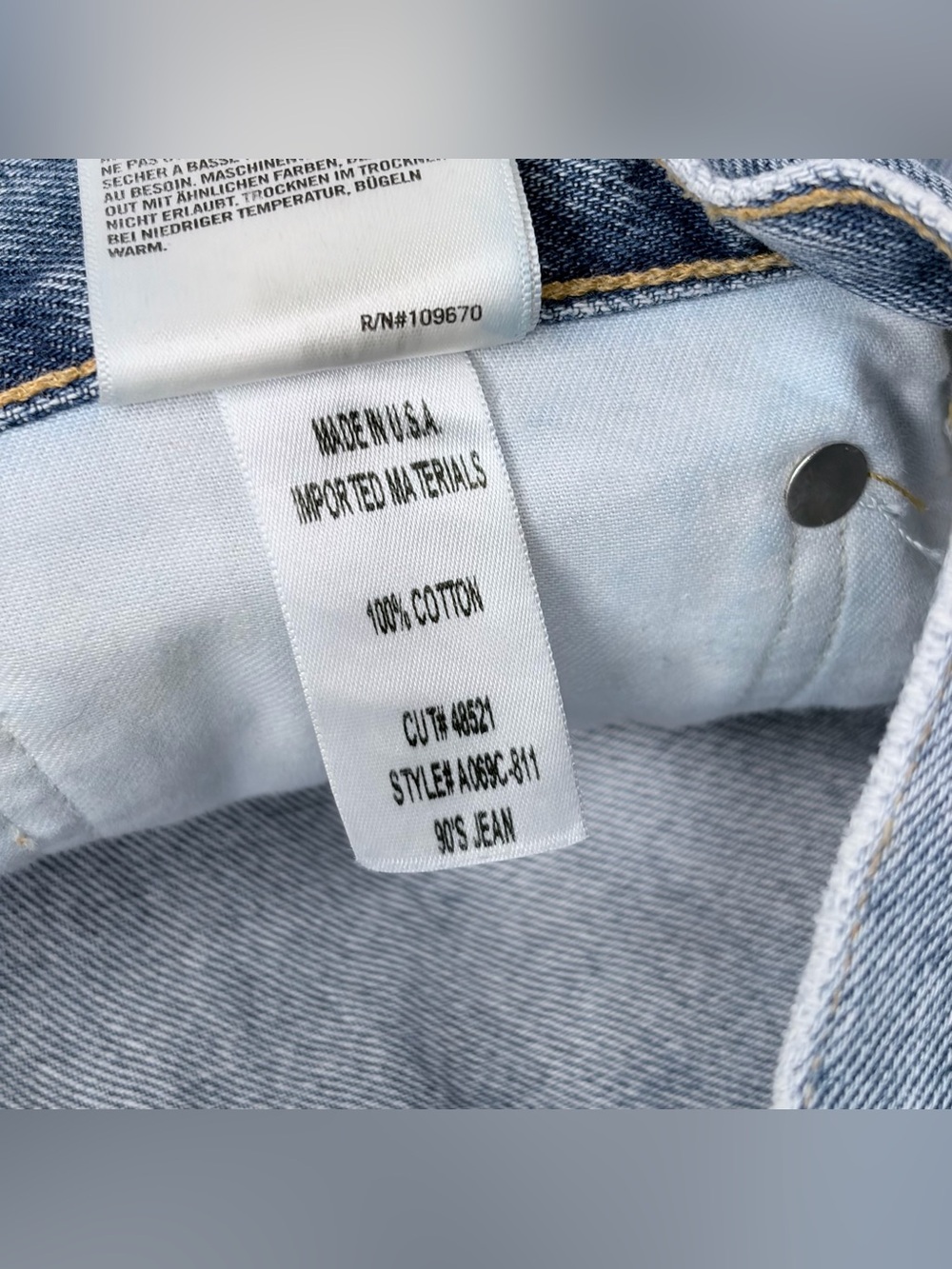Agolde 90’s Mid Rise Straight Jeans - Picture 8 of 9